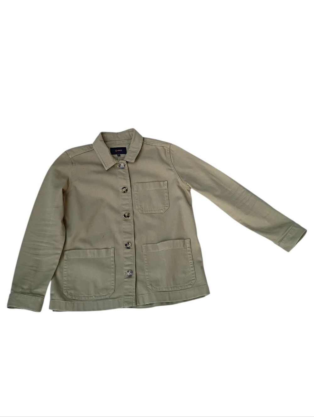 Quince Women's Olive Green Chore Utility Jacket sz S - Picture 6 of 11